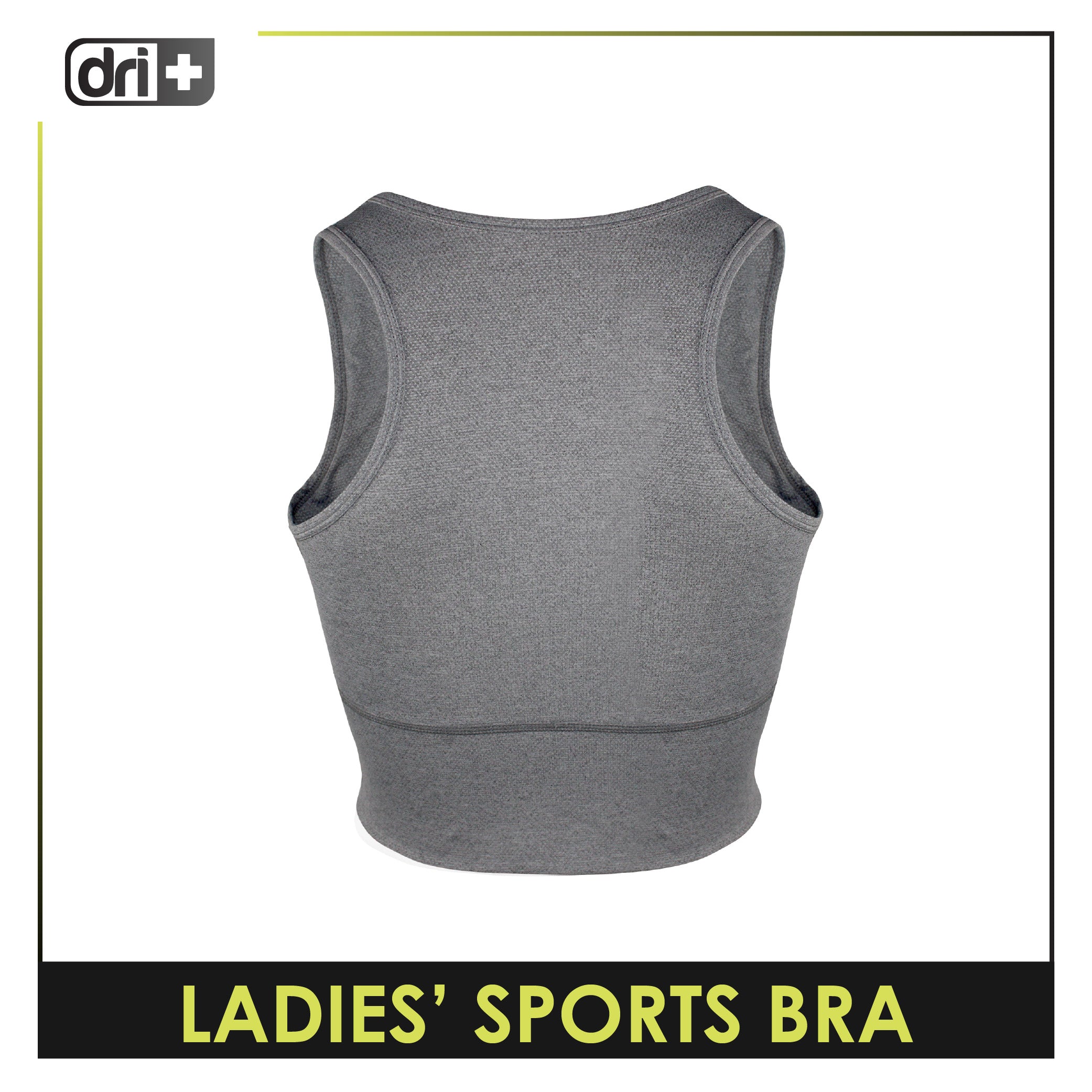 Dri plus Ladies’ Sports Bra 1 piece DULBR521