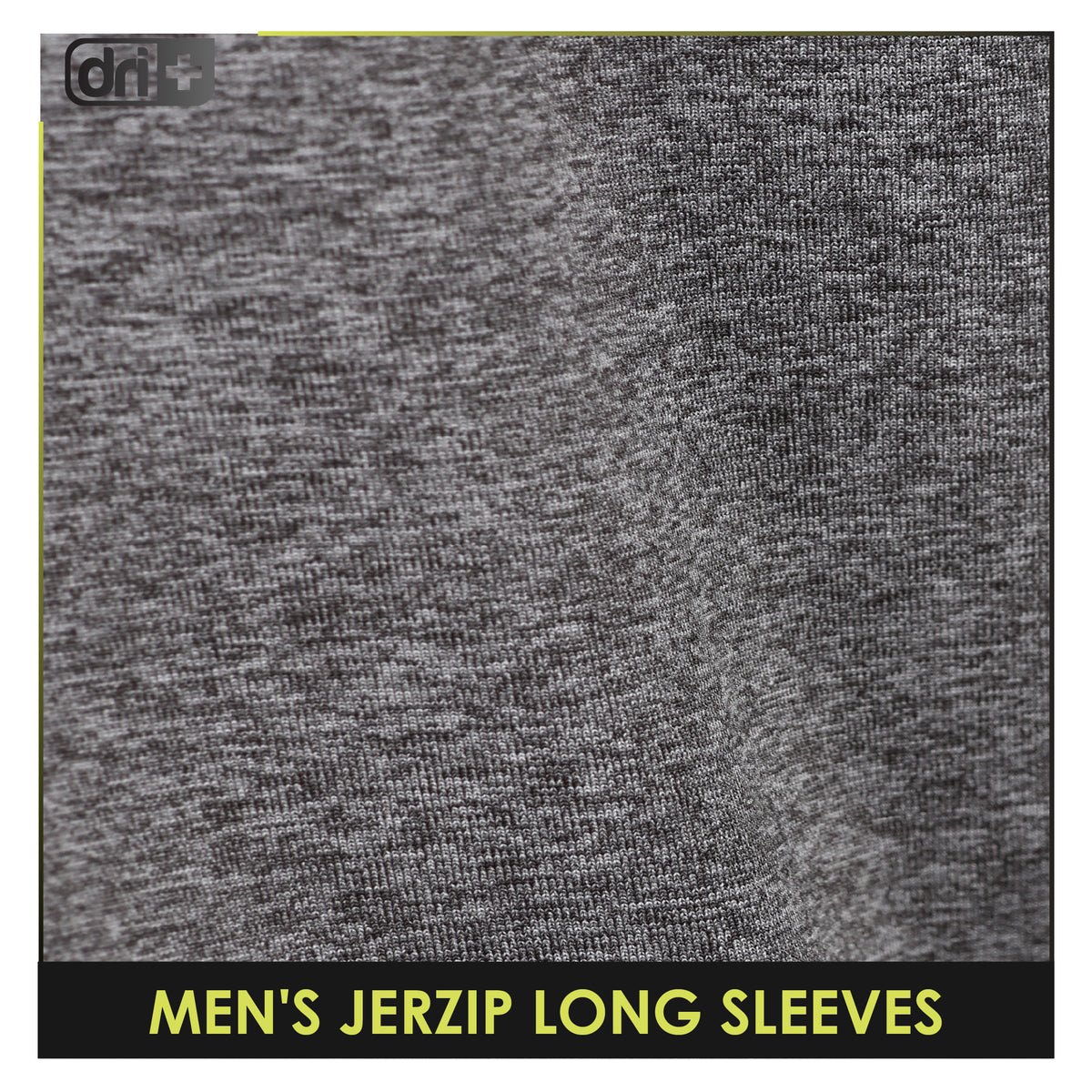 Dri Plus Men's Quick Dri Jerzip Long Sleeve 1 piece DUMSRLZ612