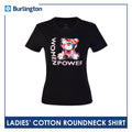 Burlington Ladies' Cotton Bearlington Women’s Month Roundneck Shirt 1pc TBLDSRWM3