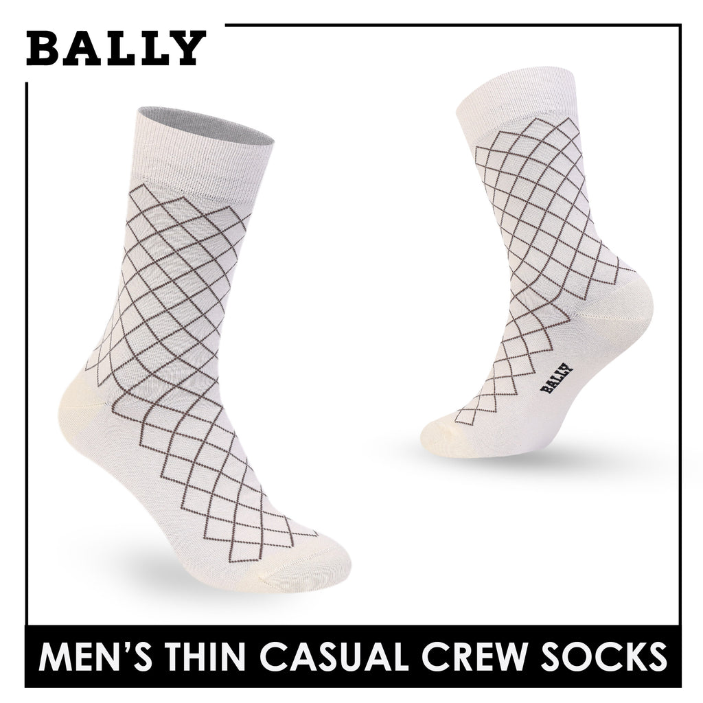 Bally Men's Cotton Crew Thin Casual Premium Socks 1 pair YMC611