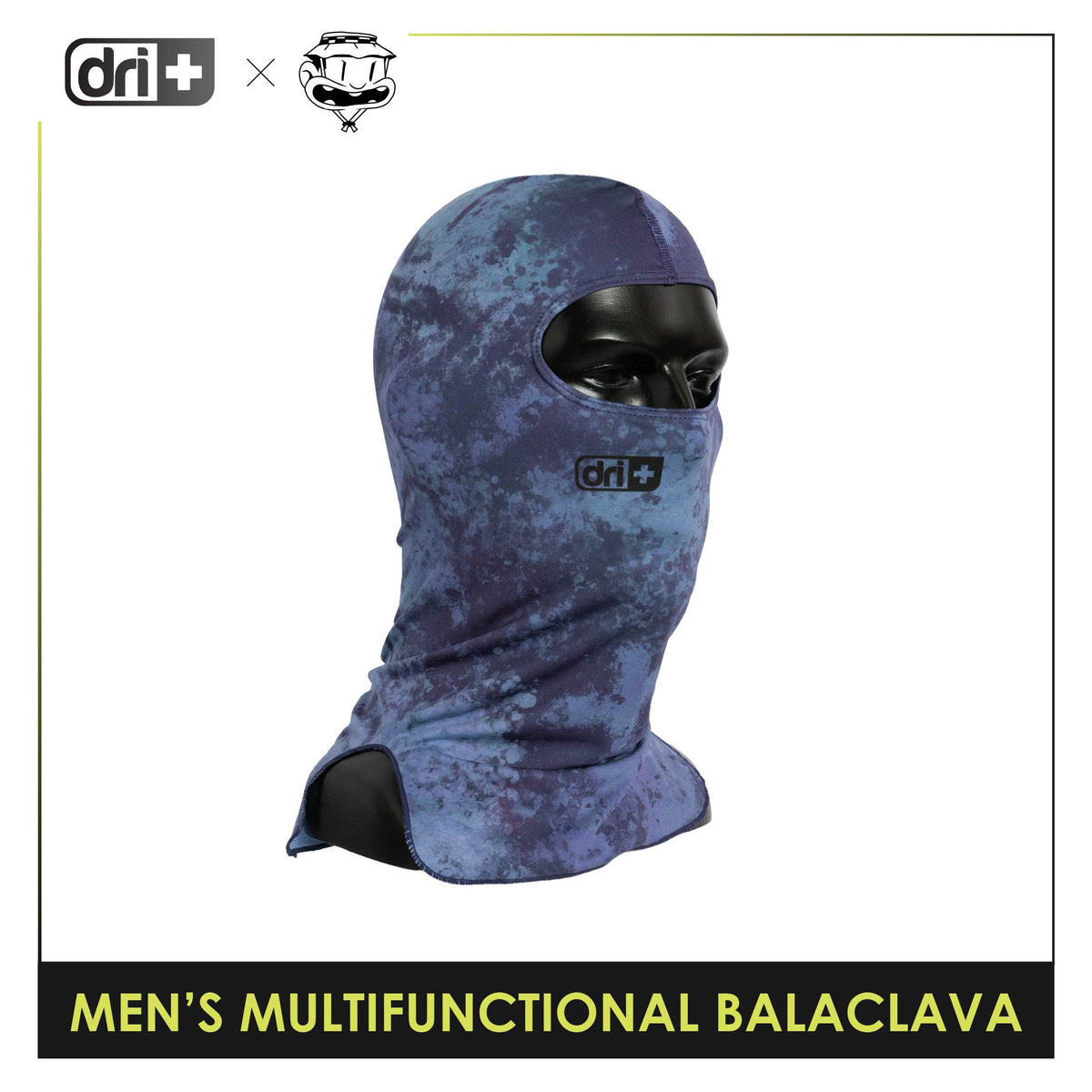 Dri Plus Men's Baltek Acid Wash Multifunctional Moisture Wicking Balaclava 1 piece DUMB622