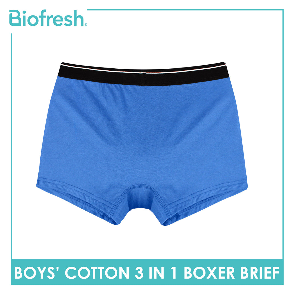 Biofresh Boys' Antimicrobial Cotton Boxer Brief 3 pieces in a pack UCBBG14