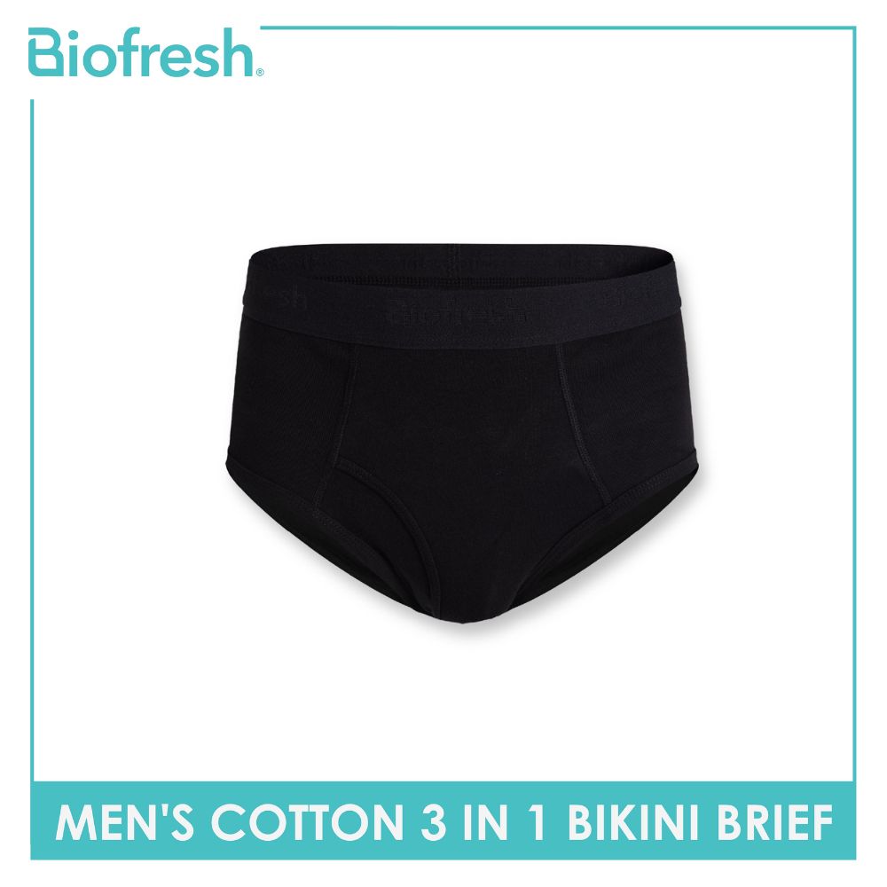 Biofresh Men's Antimicrobial Cotton Bikini Brief 3 pieces in a pack UMBCG9