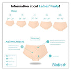 Biofresh Ladies' Antimicrobial Cotton Stretch Full Panty 3 pieces in a pack ULPRG621
