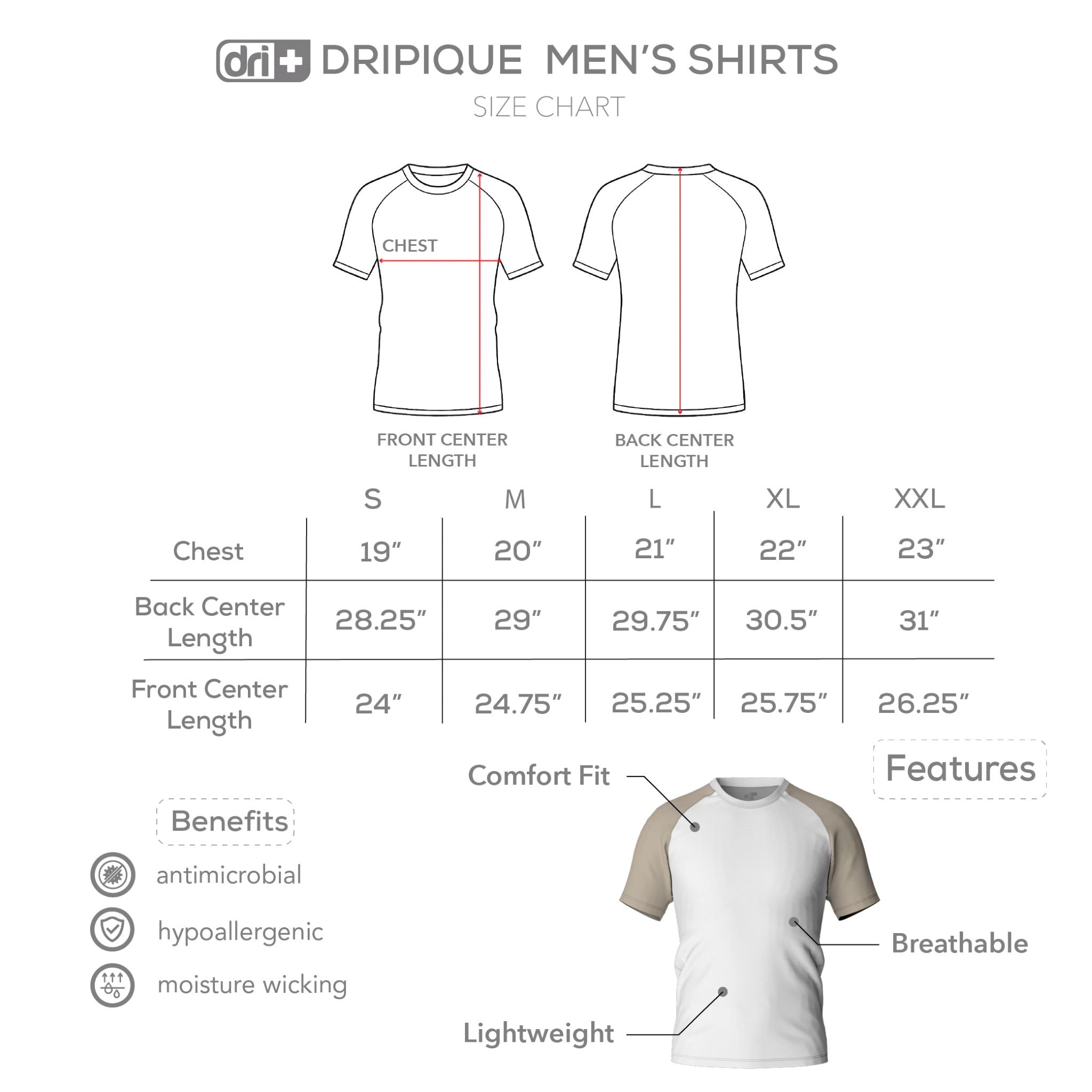 Dri Plus Men’s DRIPIQUE Collection Shirt 1pc DUMSRN531