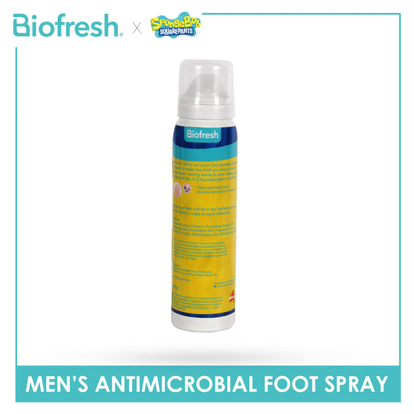 Biofresh | SpongeBob Men’s Antimicrobial Foot Spray 1 piece SBFMFS531
