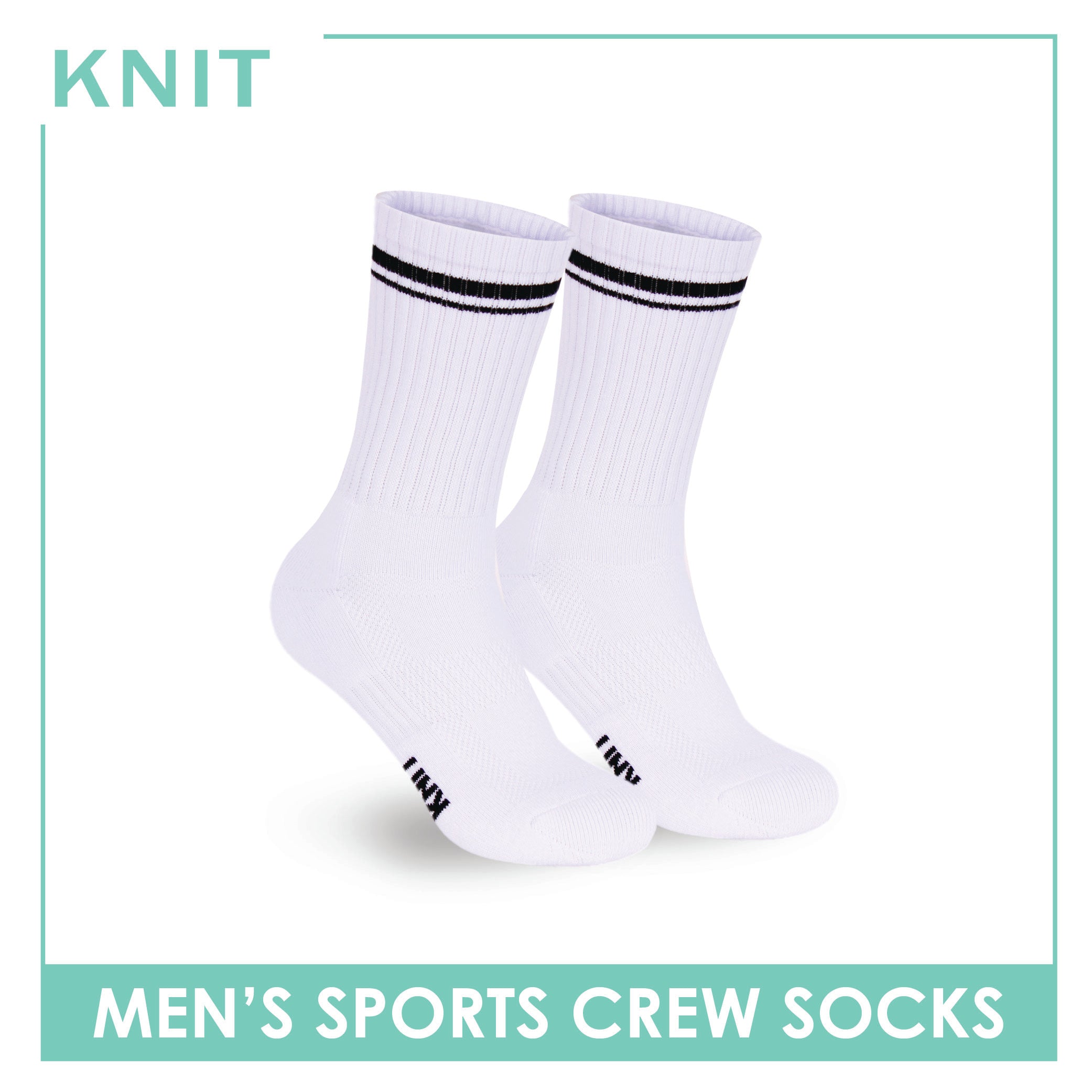 Knit Men's Cotton Thick Sports Crew Socks 1 pair KMSK2
