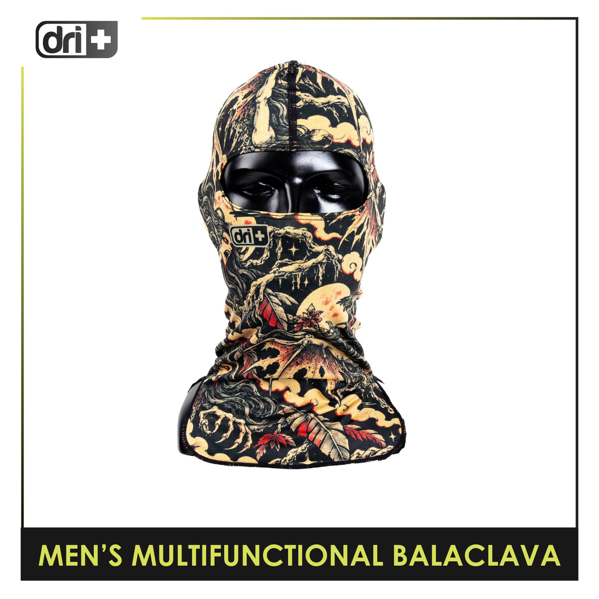 Dri Plus Men's Mystical Six Washable Moisture Wicking Balaclava 1 piece DUMB631