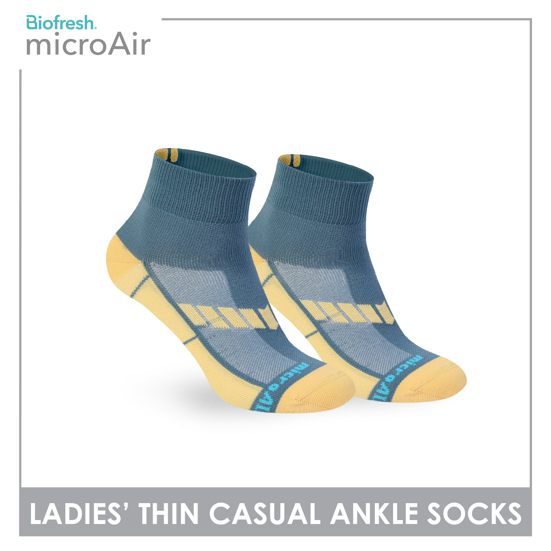 Biofresh Microair Ladies’ Thin Casual Ankle Compression Socks 1 pair MLCP611