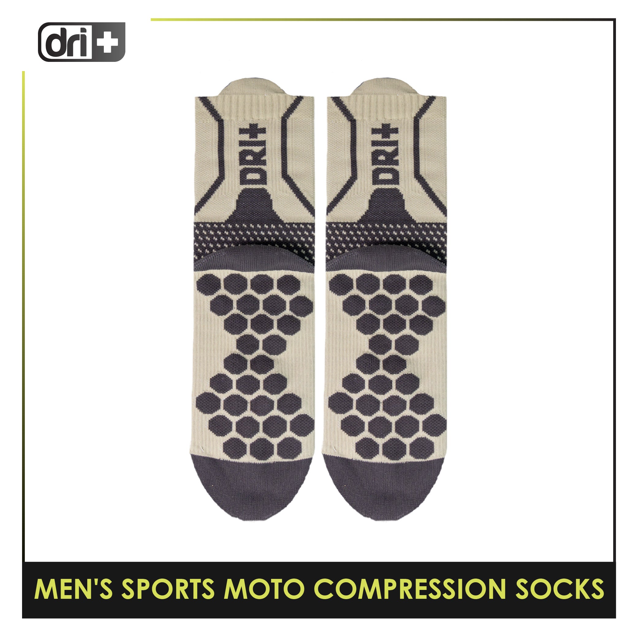 Dri plus Men’s Sports Moto Compression Socks 1 pair DMS631