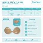 Biofresh Ladies’ Stick-On Bra with Silicone Adhesive (Thin Foam) 1 piece ULSBR631