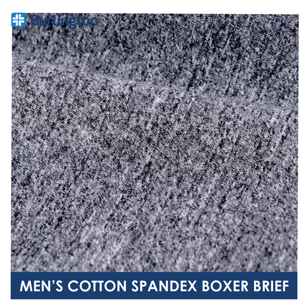 Burlington Men's Cotton Spandex Boxer Brief 1 piece GTMBBFS2