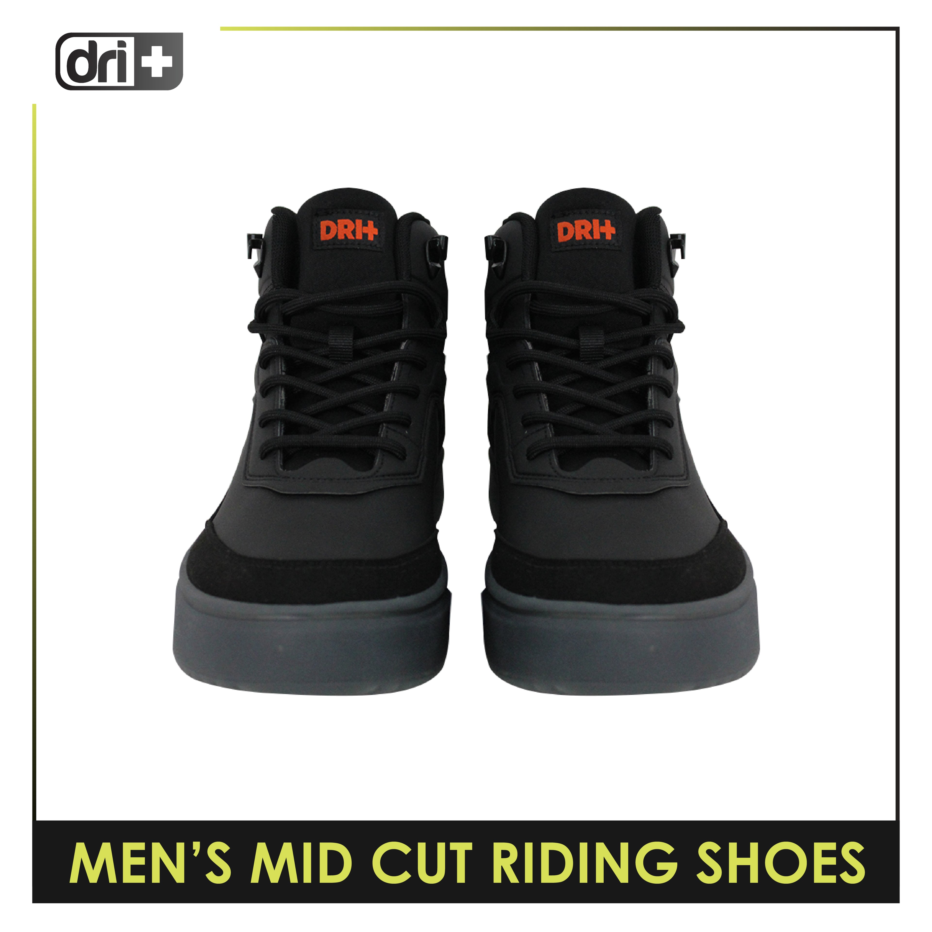 Dri Plus Men’s DRI+RIDE Scoot Microfiber Leather Mid Cut Sneaker Shoes HDMH531