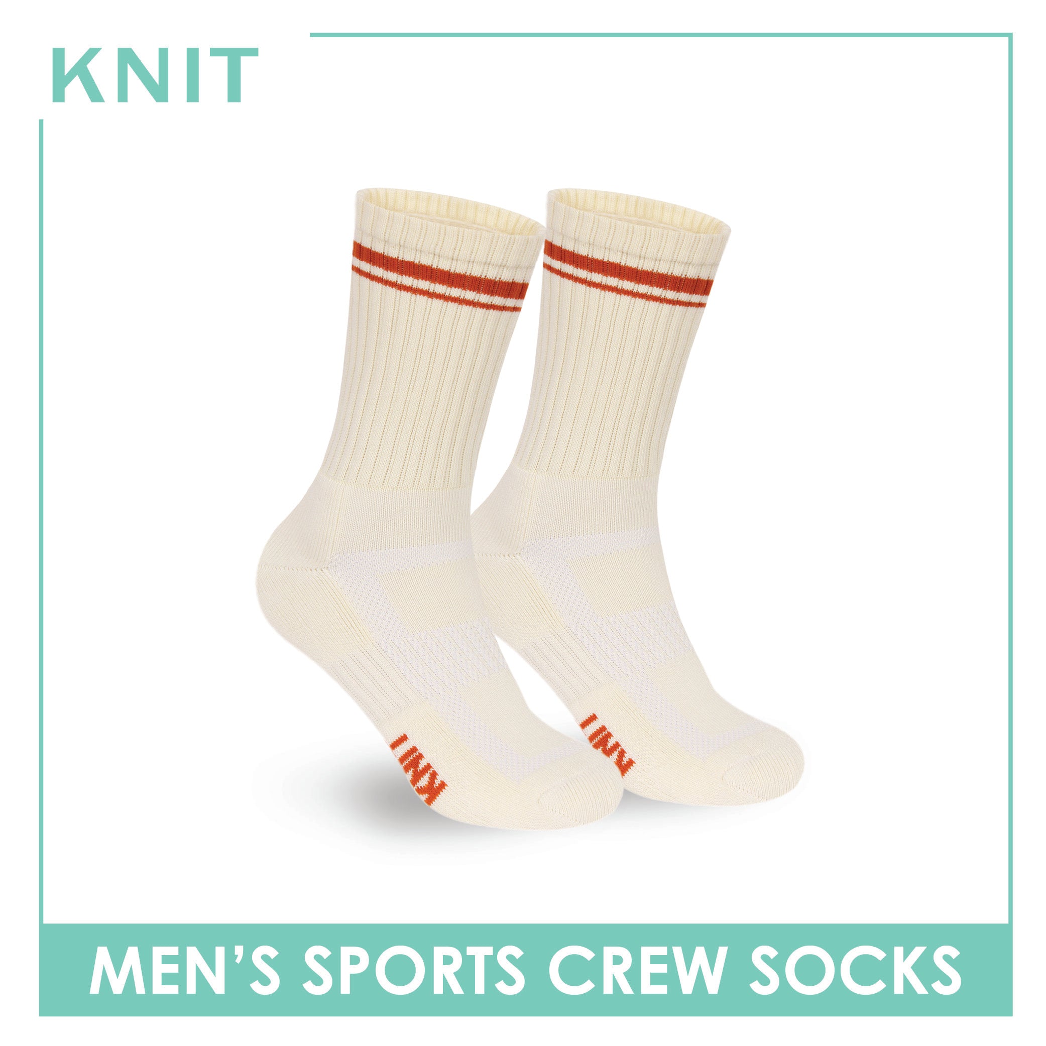 Knit Men's Cotton Thick Sports Crew Socks 1 pair KMSK2