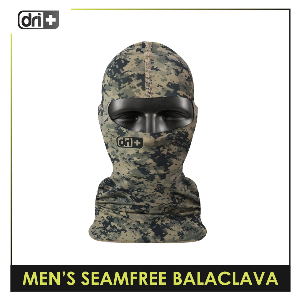 Dri Plus Men’s Camo Seamfree Washable Moisture Wicking Balaclava 1 piece DUMBS612