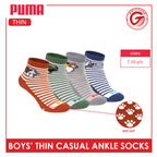 Puma Boys' Gripper Anti Slip Thin Casual Ankle Socks 1 pair PBCR613