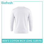 Biofresh Men's Antimicrobial Cotton Rich Long Sleeves 1 piece UMSRL621