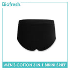 Biofresh Men's Antimicrobial Cotton Bikini Brief 3 pieces in a pack UMBCG9