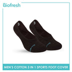 Biofresh Men's Antimicrobial Odor Free No Show Thick Sports Socks 3 pairs in a pack RMFSG01