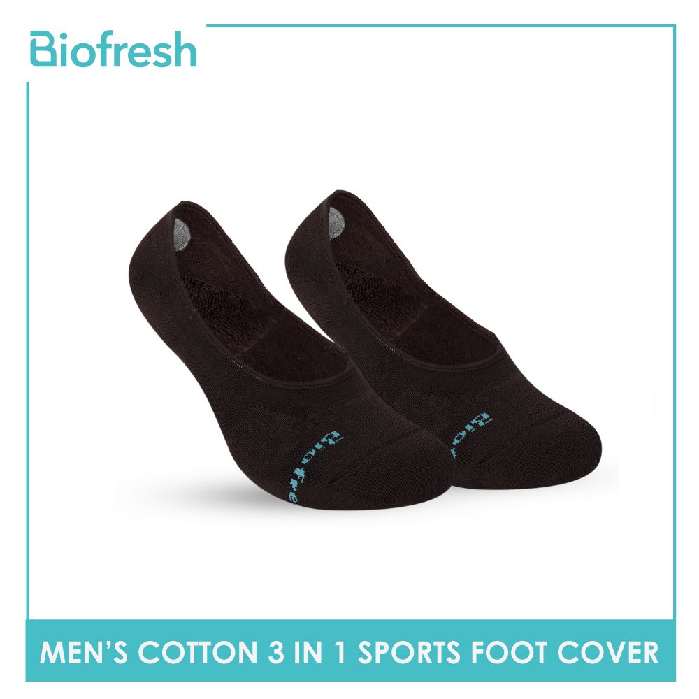 Biofresh Men's Antimicrobial Odor Free No Show Thick Sports Socks 3 pairs in a pack RMFSG01