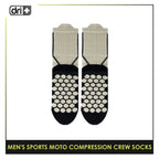 Dri plus Men’s Sports Moto Compression Crew Socks 1 pair DMS632