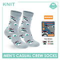 Knit | Pawsome Bites Men's Dog Design Cotton Thin Casual Crew Socks 1 pair KMCP611