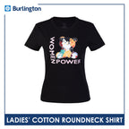 Burlington Ladies' Cotton Bearlington Women’s Month Roundneck Shirt 1pc TBLDSRWM1
