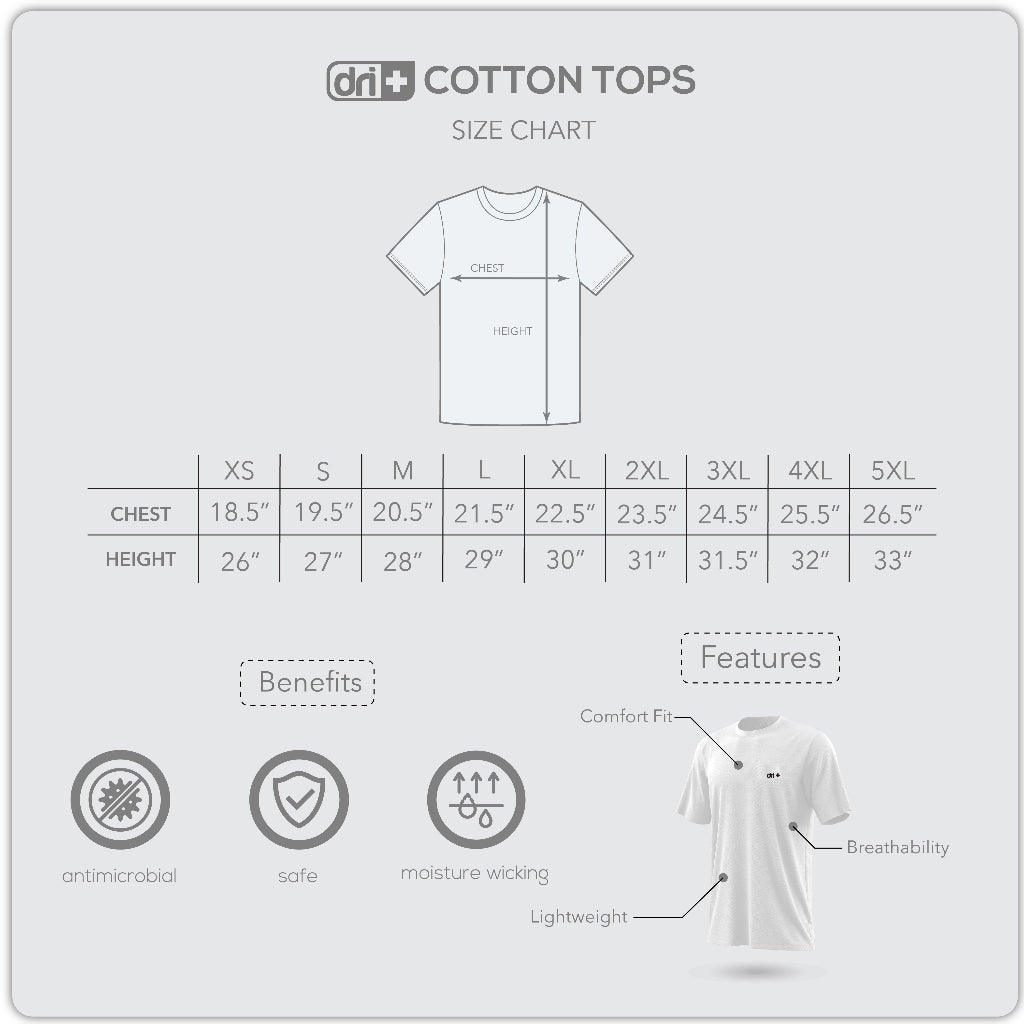 Dri Plus Men’s Anti-Odor Sweat Wicking Cotton The Logo Icon Roundneck Shirt 1 piece DUMSRC532