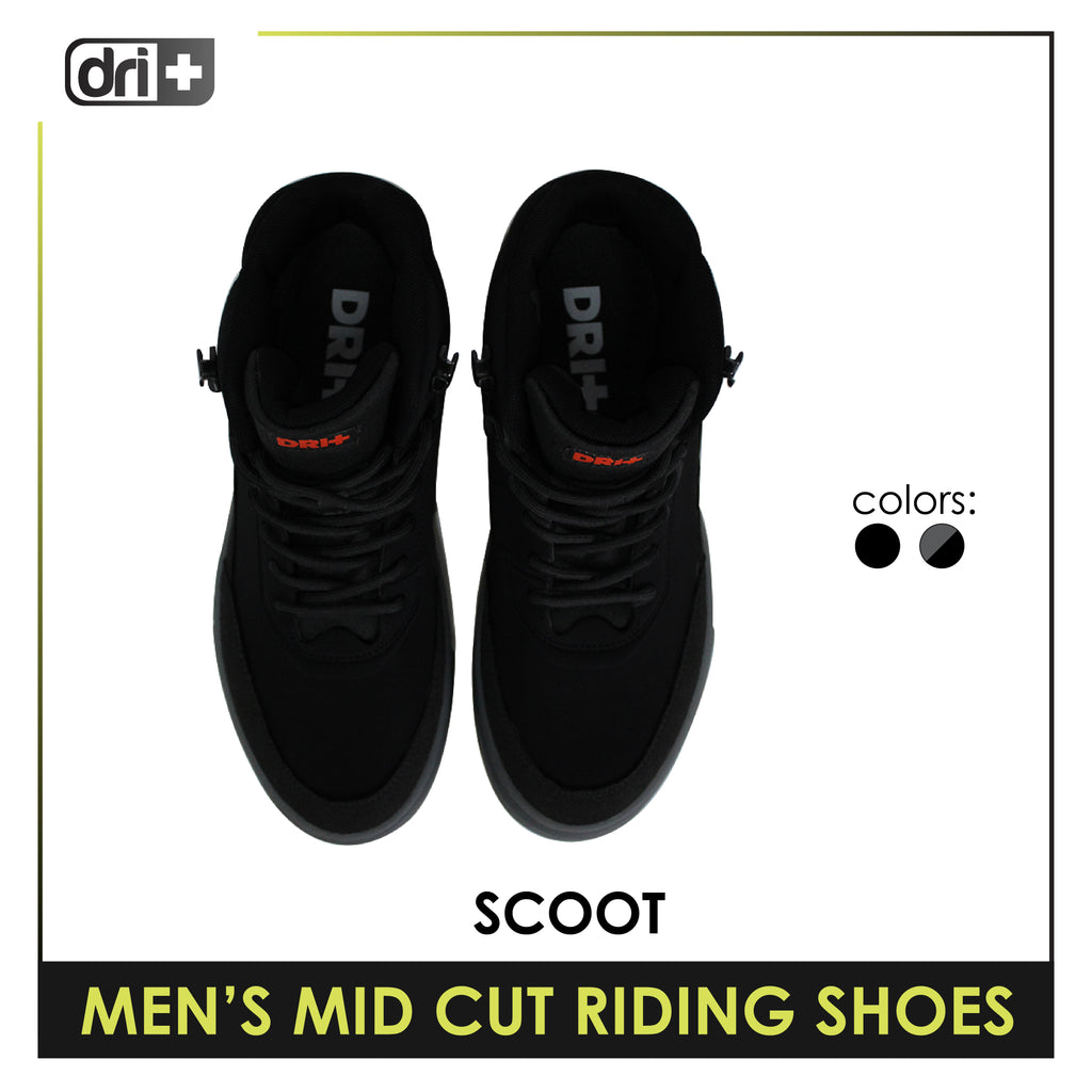 Dri Plus Men’s DRI+RIDE Scoot Microfiber Leather Mid Cut Sneaker Shoes HDMH531