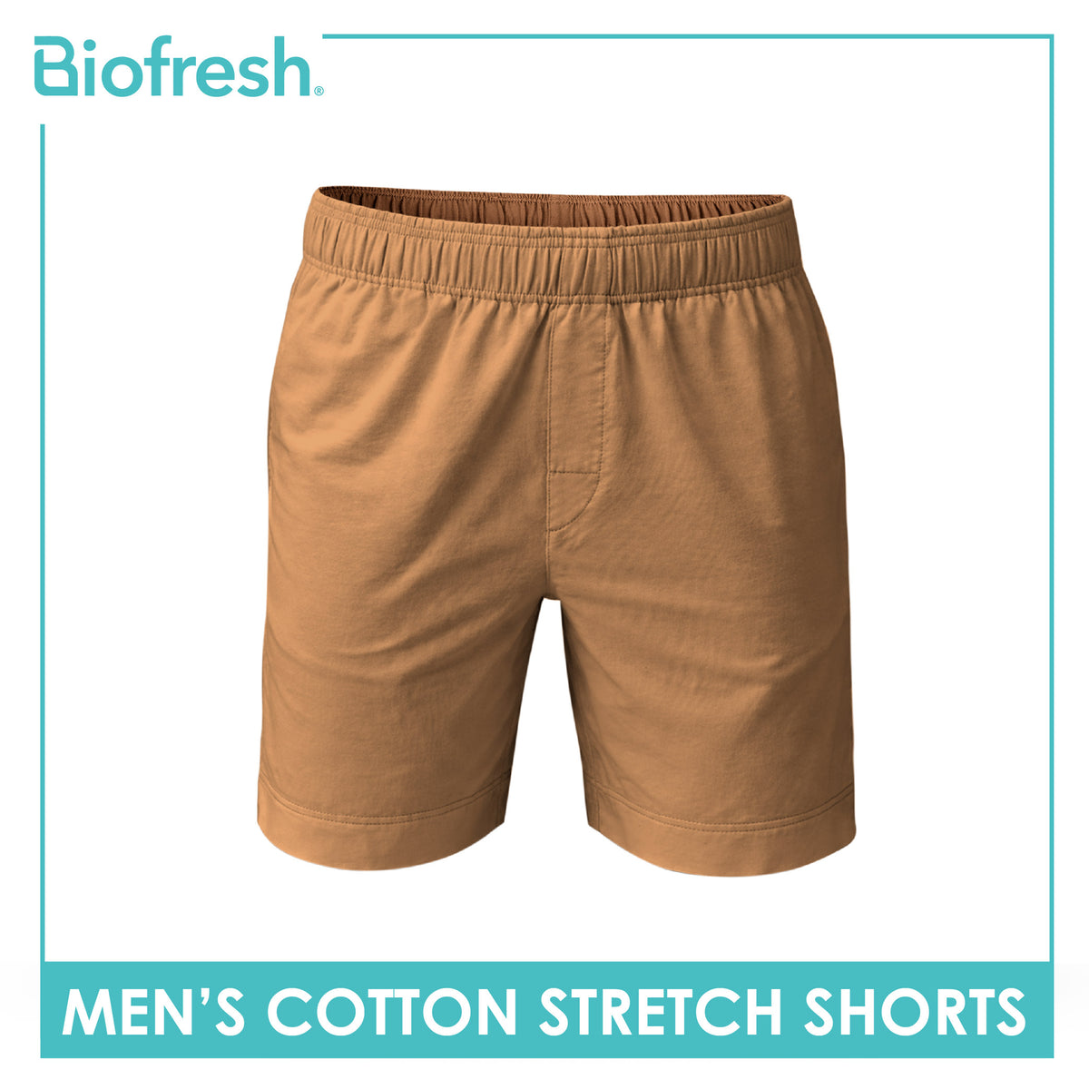 Biofresh Men's Antimicrobial Cotton Stretch Shorts 7” 1 piece UMLBX4401
