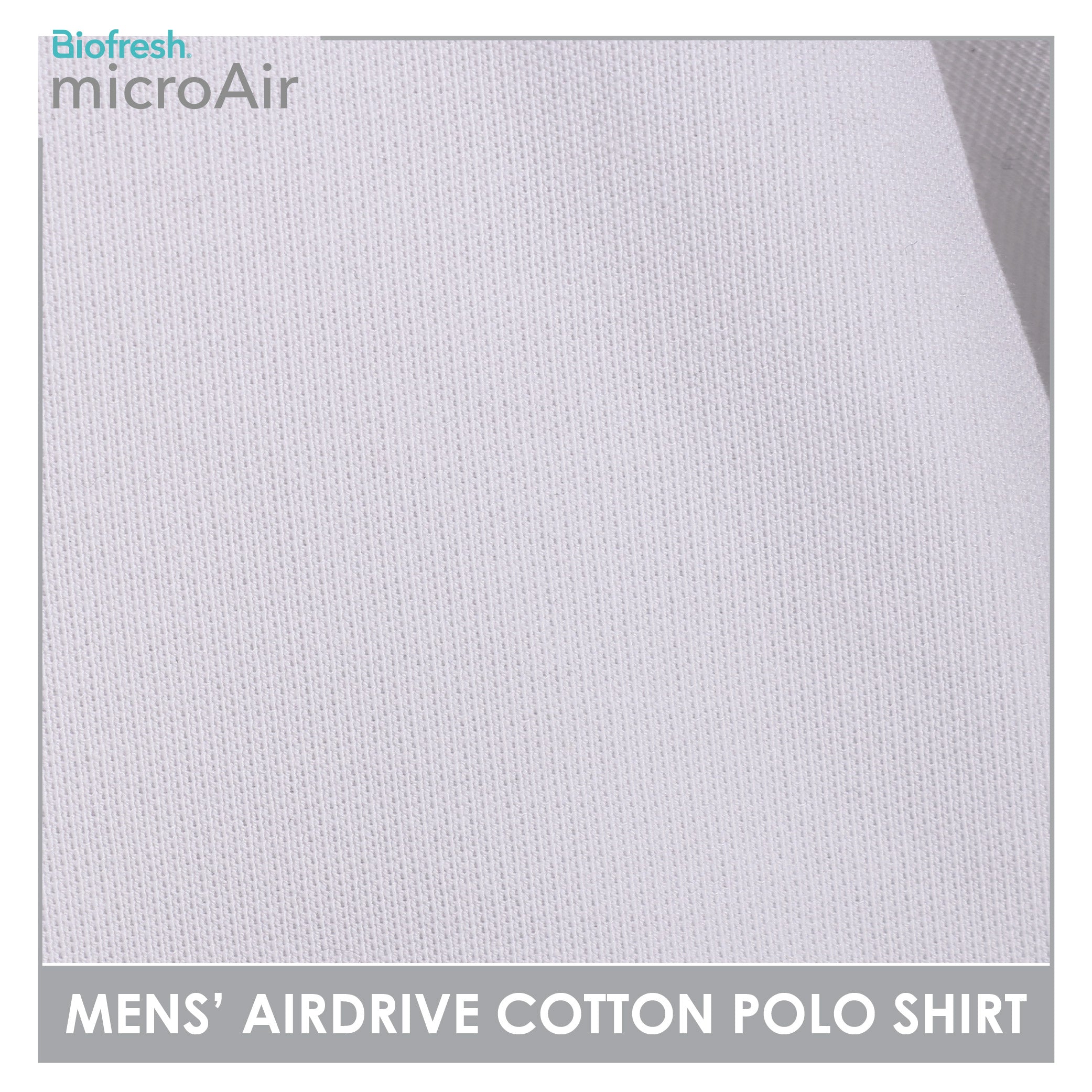 Biofresh Microair AirDrive Men’s Antimicrobial Cotton Polo Shirt 1 piece MUMSP531