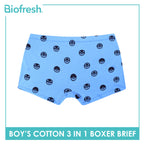 Biofresh | Pokemon Boys’ Antimicrobial Cotton Boxer Brief 3 pieces in a pack PKBBBG531