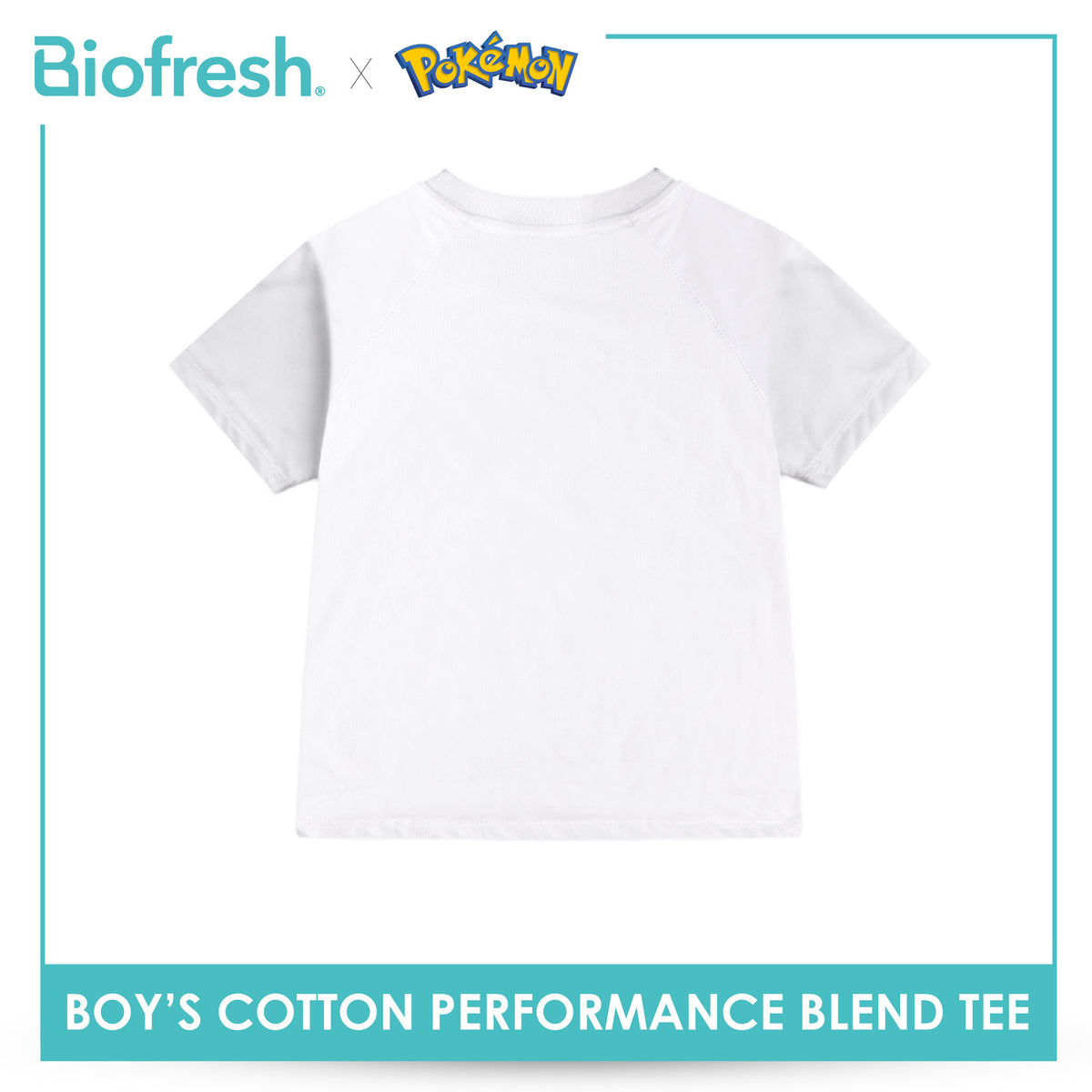 Biofresh | Pokemon Boys’ Antimicrobial Cotton Performance Blend Tee 1 piece PKBSR621