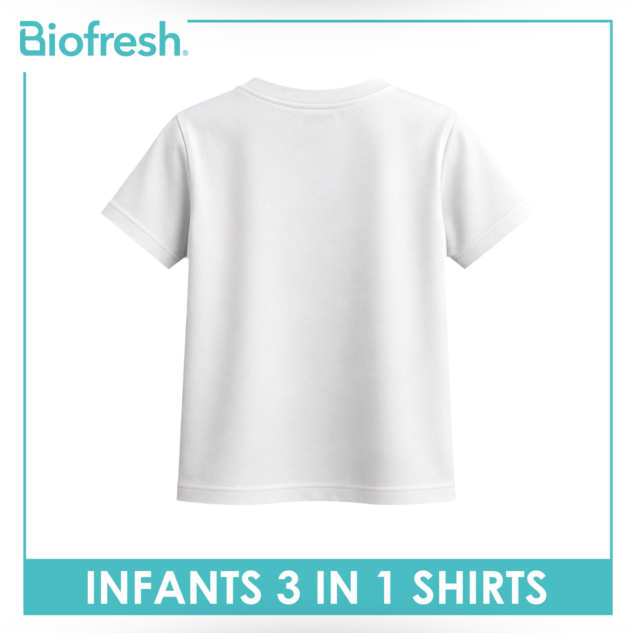 Biofresh Infants Antimicrobial Shirts 3 pieces in a pack UISRG611