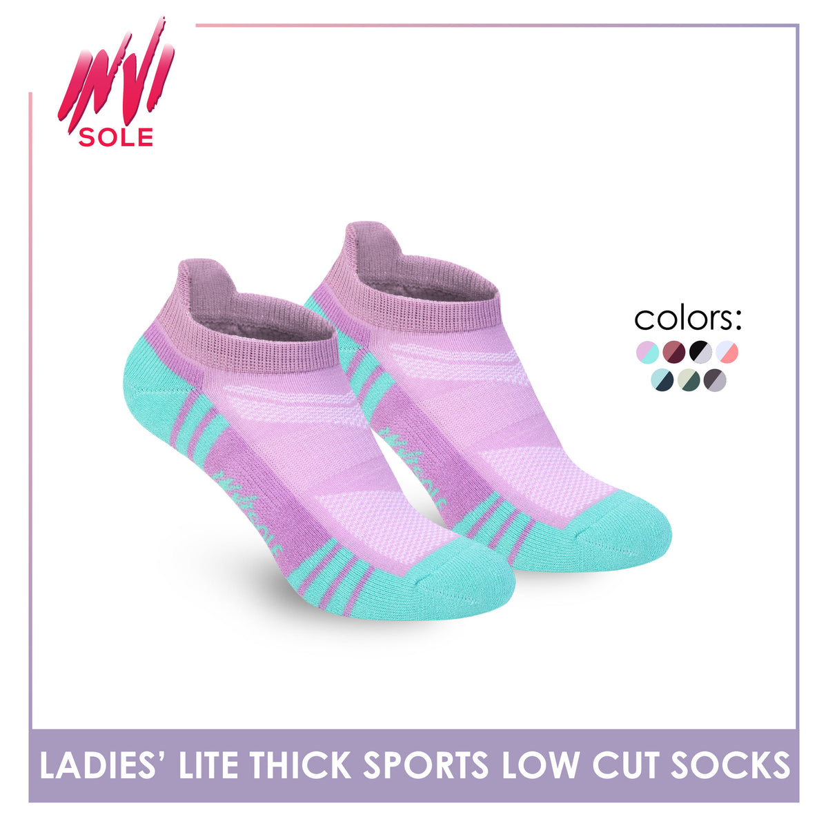 Burlington Ladies’ Invisole Lite Thick Sports Low Cut Socks 1 pair XLVS611