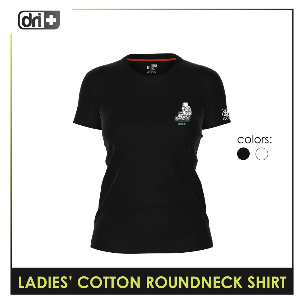 Dri plus Ladies’ Cooltura Anti-Odor Sweat Wicking Cotton Roundneck Shirt Collection 1 pc DULSRC611