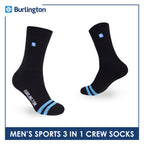 Burlington | Vintage Men’s Cotton Embroidered Thick Sports Crew Socks 1 pair BMSEG612