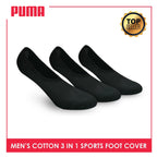 Puma Men's Cotton Thick Sports  Foot Cover With Anti Slip Heel Gel 3 pairs in a pack PMSFG1