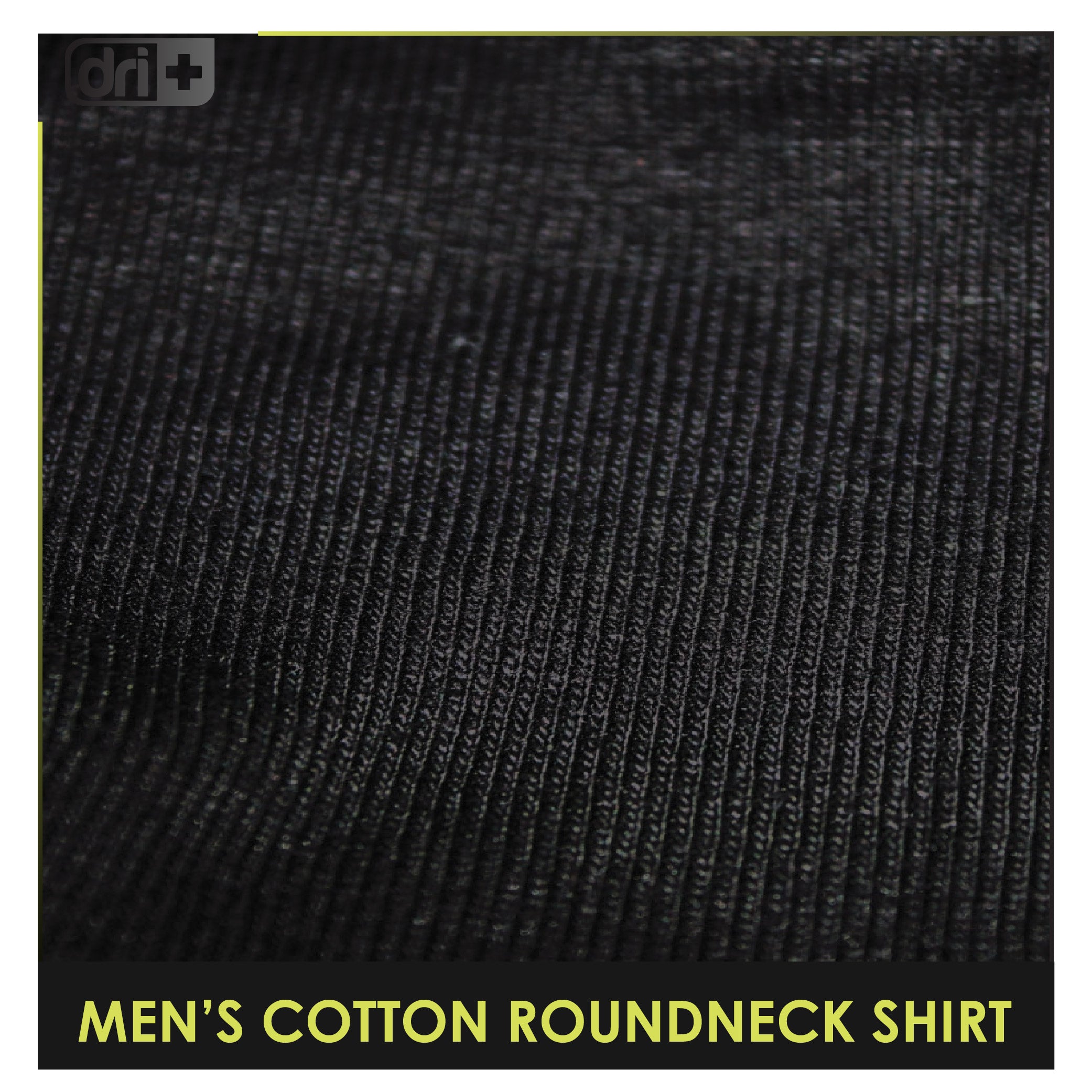 Dri Plus Men’s Anti-Odor Sweat Wicking Cotton Rideology Roundneck Shirt 1 piece DUMSRC613
