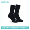 Biofresh Men's Antimicrobial Cotton Thick Sports Crew Socks 1 pair RMS631