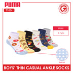 Puma Boys' Gripper Anti Slip Thin Casual Ankle Socks 1 pair PBCR612