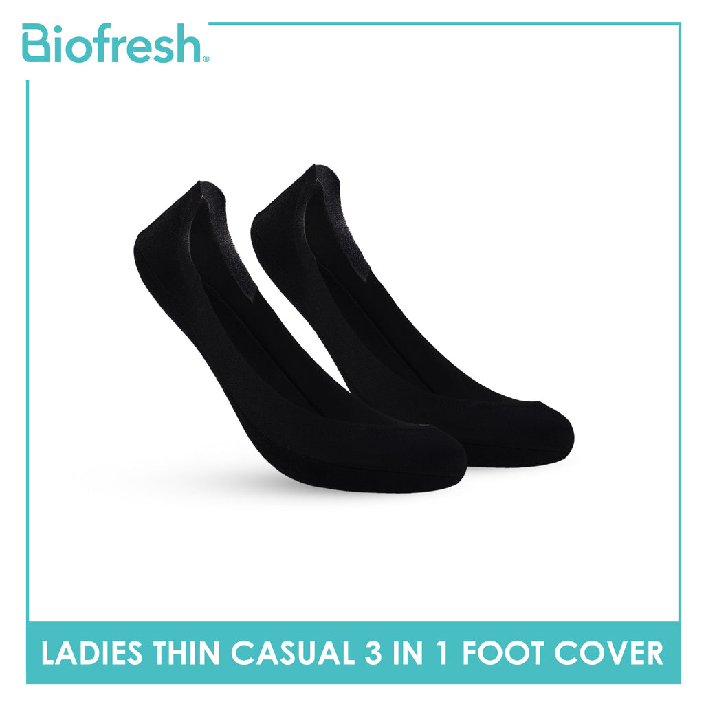 Biofresh Ladies' Antimicrobial Thin Casual Foot Cover with Gel on Sole 3 pairs in a pack RLCFG631