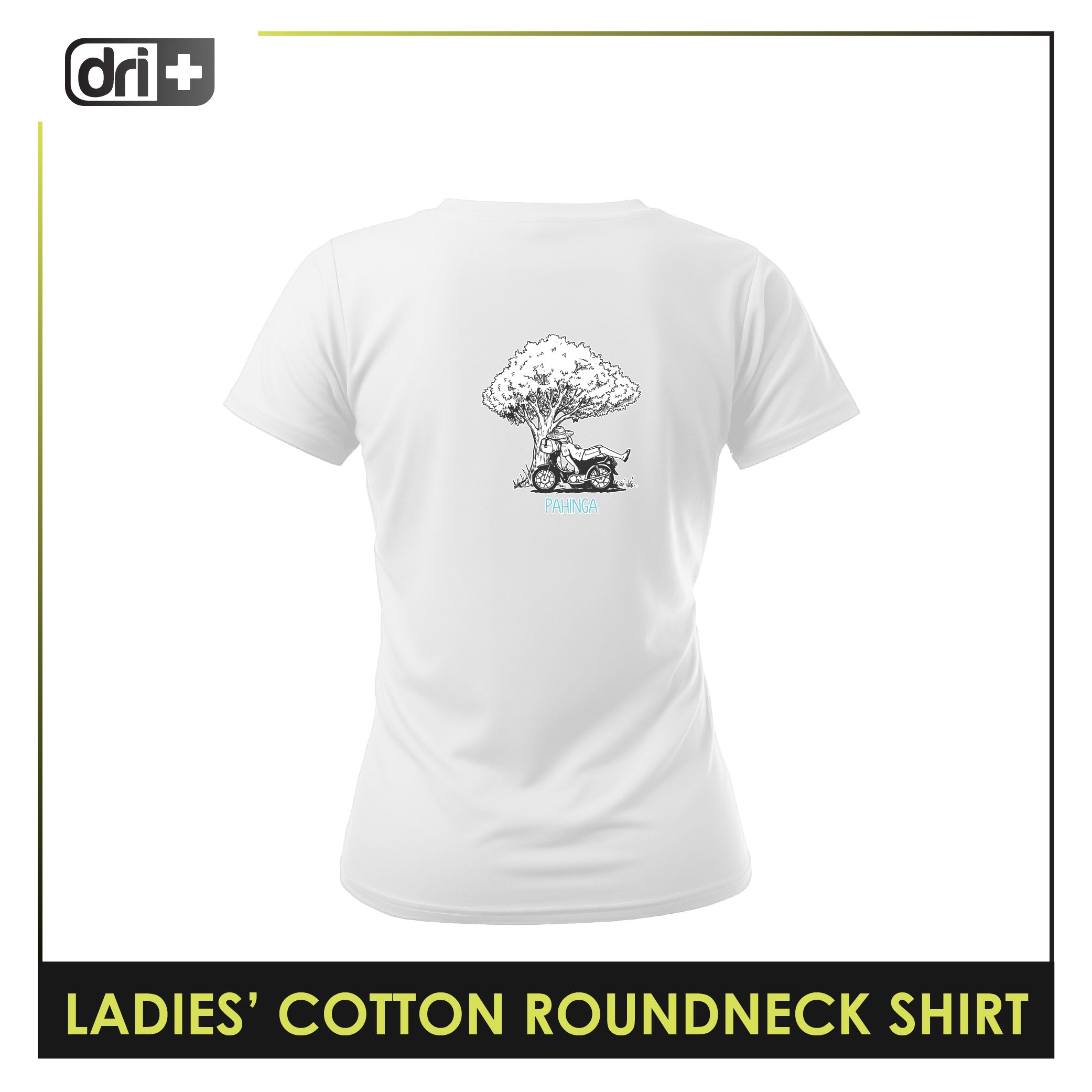 Dri plus Ladies’ Cooltura Anti-Odor Sweat Wicking Cotton Roundneck Shirt Collection 1 pc DULSRC612