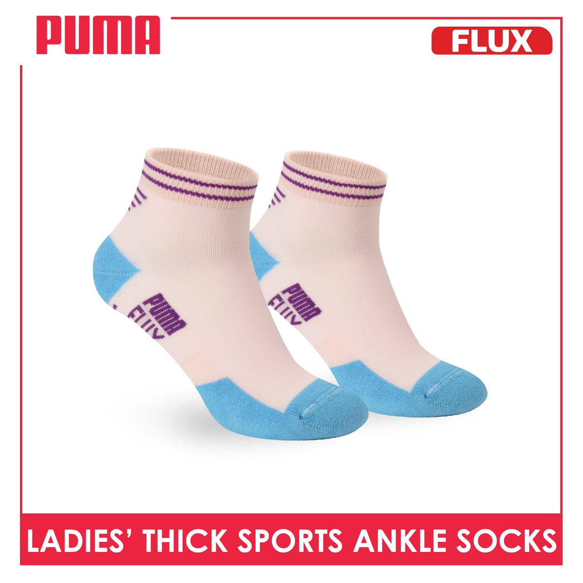 Puma Flux Ladies' Cotton Thick Sports Ankle Socks 1 pair ZLSK611