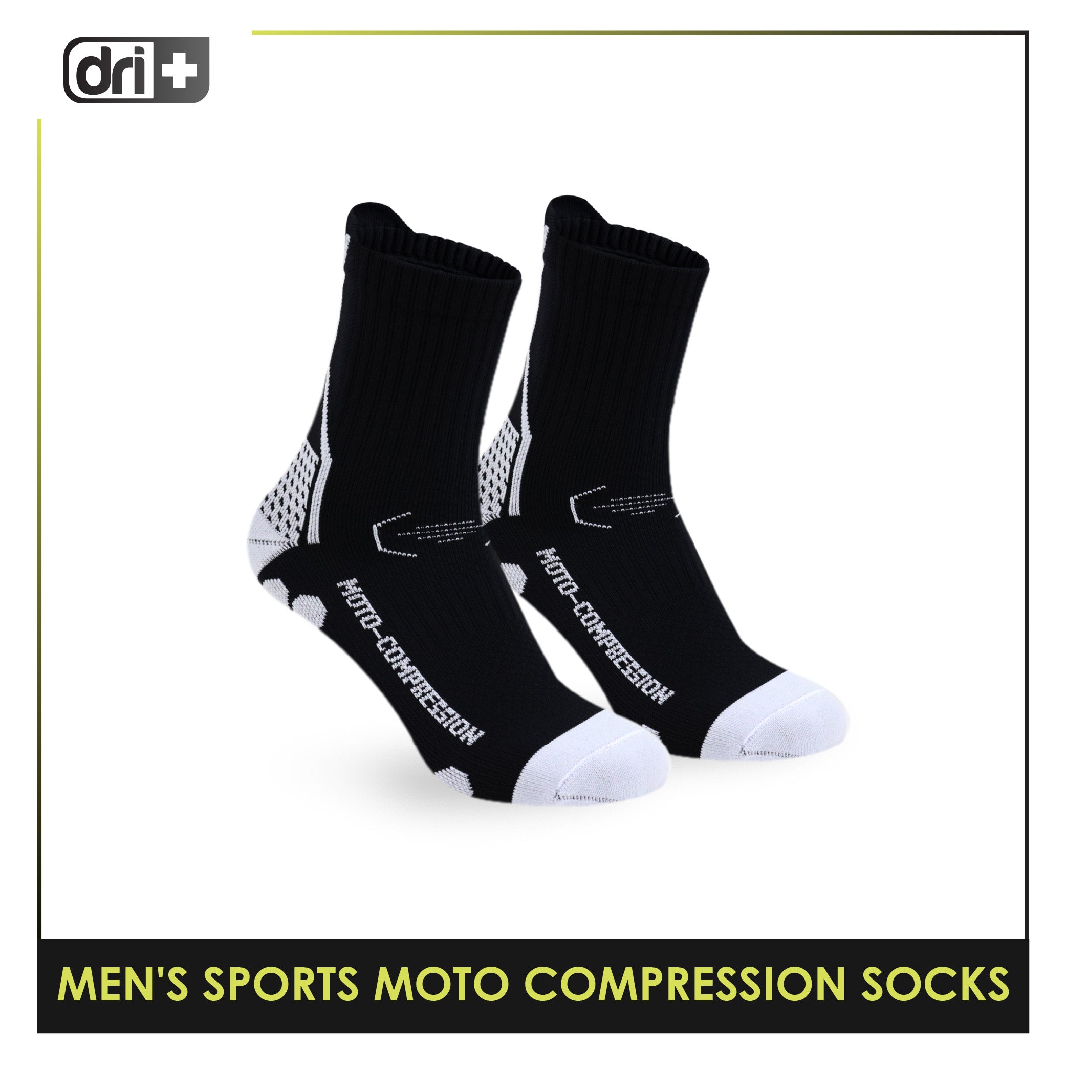 Dri plus Men’s Sports Moto Compression Socks 1 pair DMS631