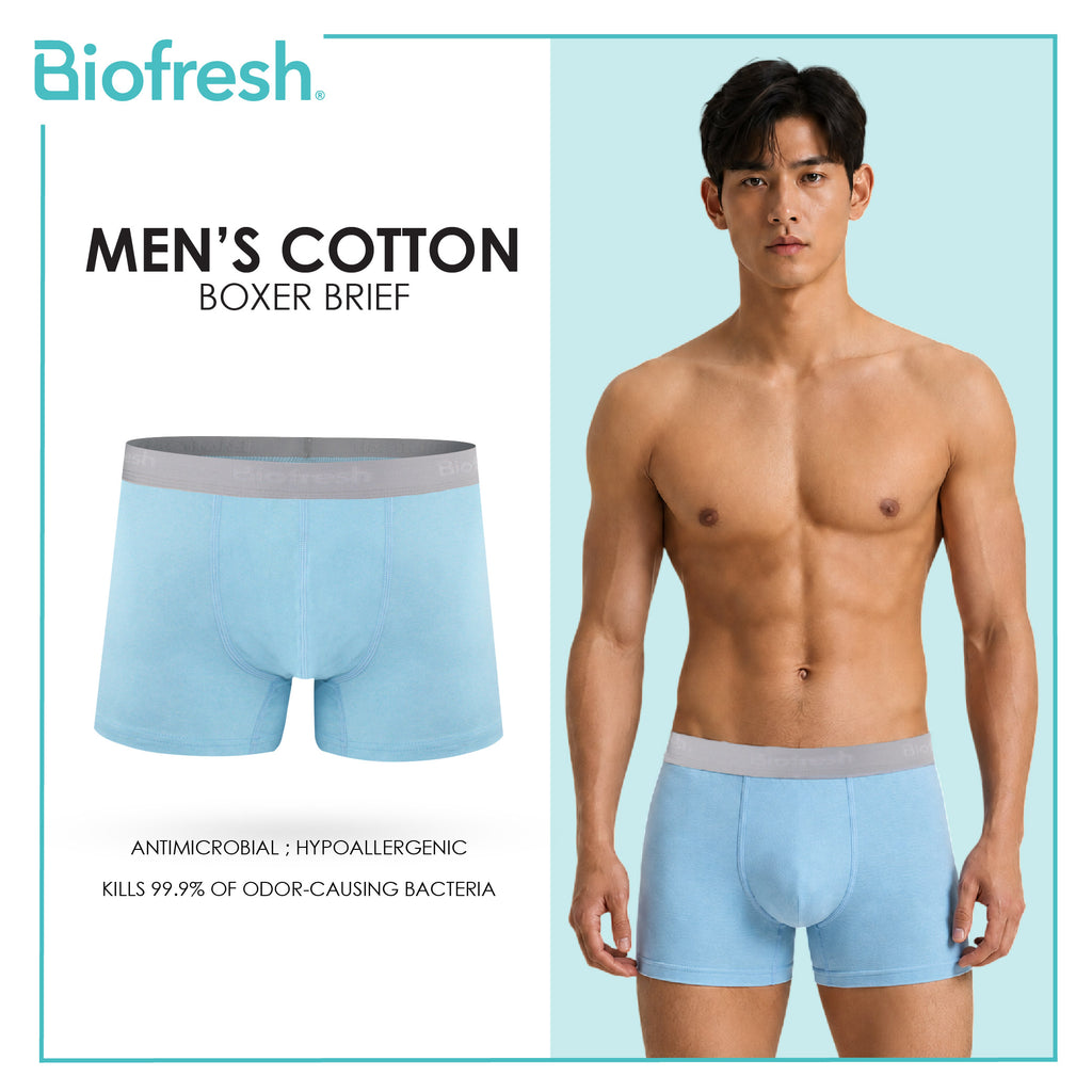 Biofresh Men's Antimicrobial Cotton Boxer Brief 1 piece UMBBFS3