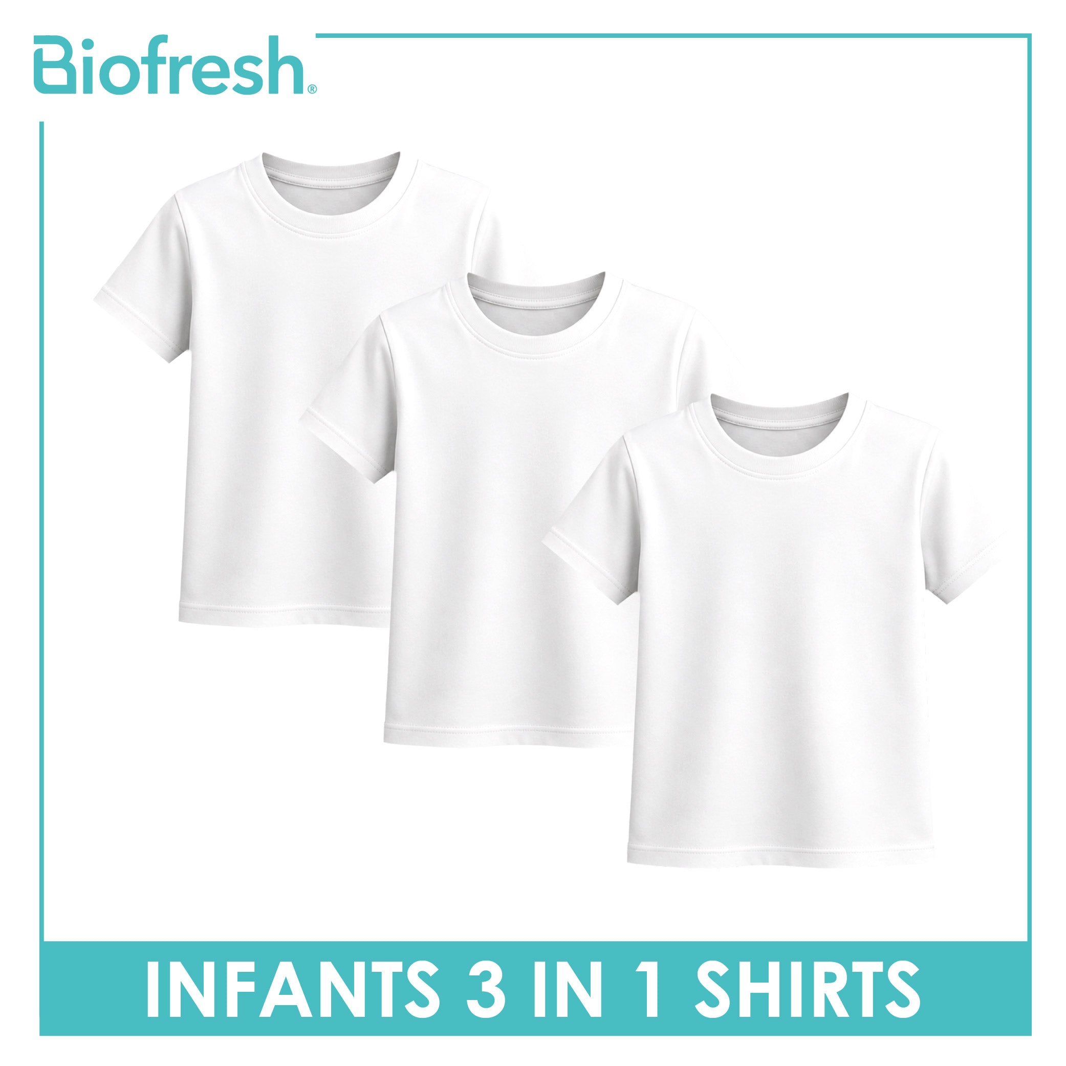 Biofresh Infants Antimicrobial Shirts 3 pieces in a pack UISRG611
