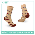 Knit Men's Car (Biscuet) Cotton Thin Casual Crew Socks 1 pair KMC531