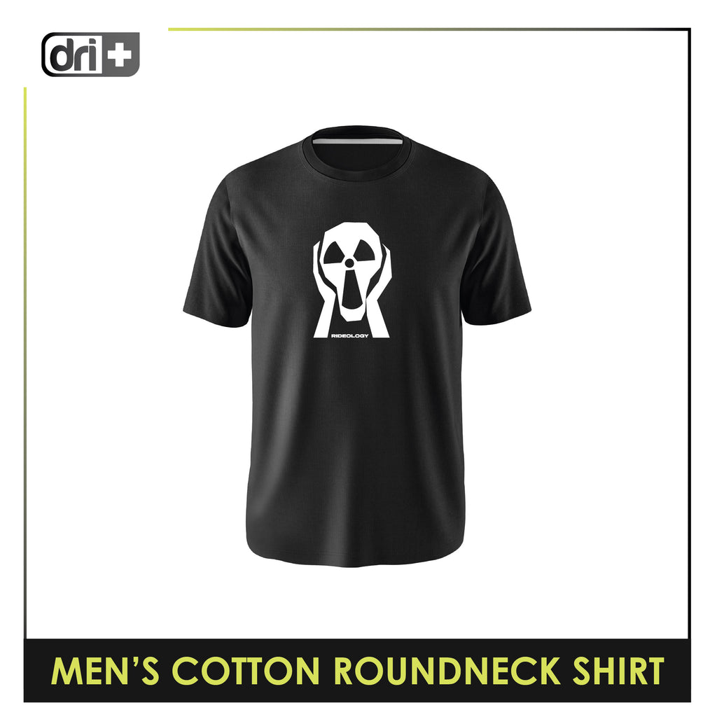 Dri Plus Men’s Anti-Odor Sweat Wicking Cotton Rideology Roundneck Shirt 1 piece DUMSRC613