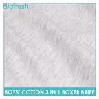 Biofresh Boys' Antimicrobial Cotton Boxer Brief 3 pieces in a pack UCBBG14